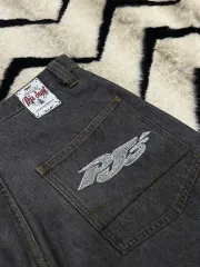 L PJ Surf オールドスクール カーゴ ワイド デニム/グレー/日本 ヴィンテージ