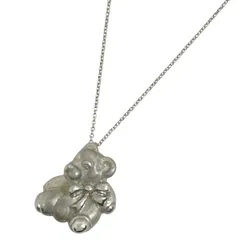 ティファニー TIFFANY&Co. テディベアモチーフ ネックレス リボン ネックレス シルバー925 シルバー レディース 【中古】