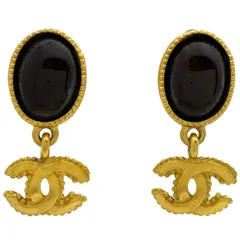 シャネル CHANEL ココマーク カラーストーン イヤリング スイング グリポア イヤリング GP ゴールド レディース 【中古】