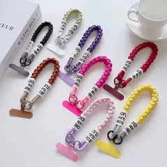 Wリングタイプ カラフルシンプル ハンドストラップ 全8色 パラコード素材 スマホ落下防止 携帯 ストラップ アクセサリー 落下防止 紐 かわいい シンプル カラバリ豊富iphon対応 シンプルストラップ スマホ便利グッズ 携帯ストラップ