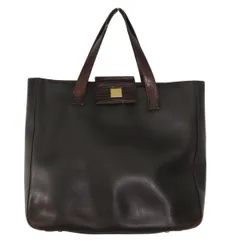 CELINE セリーヌ　レザー トートバッグ　肩掛け　ロゴ金具　クロコ型押し　茶　レディース メンズ　通勤通学　ヴィンテージ　鞄