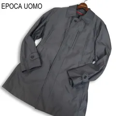 EPOCA UOMO エポカ ウォモ 秋冬 中綿ライナー★ シャドーストライプ ステンカラー コート Sz.48　メンズ ビジネスのサムネイル
