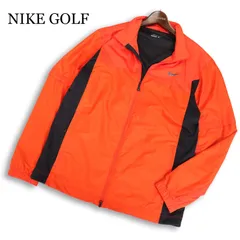 美品★ NIKE GOLF ナイキ ゴルフ 秋冬 裏地付き★ ウインドブレーカー ジャケット ブルゾン Sz.L　メンズ