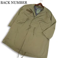 BACK NUMBER バックナンバー 秋冬 中綿ライナー★ 3way ミリタリー コート モッズコート Sz.M　メンズ カーキのサムネイル
