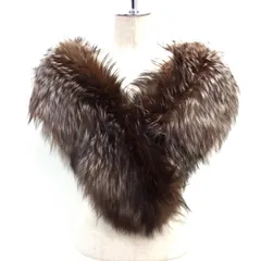 ◆シルバーフォックス 襟巻 ショール リアルファー 本毛皮 レディース