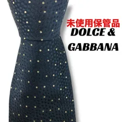 【7732】未使用保管品　ドルチェアンドガッバーナ　ネクタイ ネイビー系