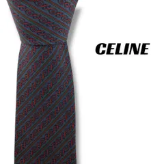 【7782】良品！セリーヌ　ネクタイ　グレー系