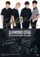 【中古】コレクションカード(男性) 003[SPECIAL(表面金箔押しサイン入り・裏面銀箔押しサイン入り)]：SEVENTEEN/HIPHOP TEAM/S.COUPS(エスクプス)・WONWOO(ウォヌ)・MINGYU(ミンギュ)・VERNON(バーノン)