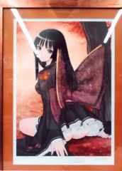 アールビバン】なつめえり直筆サイン入り版画『桜散る夜に』限定30部