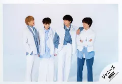 【中古】生写真(ジャニーズ) ジャニーズWEST/重岡大毅・中間淳太・神山智洋・藤井流星/横型・全身(足見切れ)/シングル「しあわせの花」MV＆ジャケ写オフショット/公式生写真