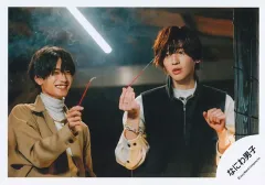 【中古】生写真(STARTO) なにわ男子/道枝駿佑・高橋恭平/横型・上半身/シングル「I Wish」MV＆ジャケ写オフショット/公式生写真