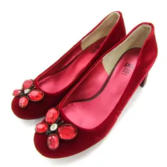 アナスイ パンプス シューズ 靴 レディース 23サイズ レッド ANNA SUI 【中古】のサムネイル
