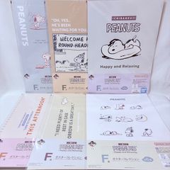 이치 반 쿠지 PEANUTS Happy and Relaxing F상 포스터 컬렉션 전 6종 컴플리트 스누피