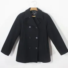70【美品】イーストボーイ ピーコート 9 ダークネイビー 濃紺 M スクールコート 通学 女子中学生 女子高校生 EASTBOY