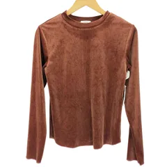 アーヴェヴェ a.v.v ロングスリーブベロアカットソー レディース JPN：M 