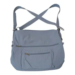 SHOO・LA・RUE ショルダーバッグ ナイロン 軽量 ライトブルー系 美品