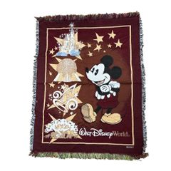 Disney ディズニー ミッキー レトロ ラグ カバー 140×114 - メルカリ