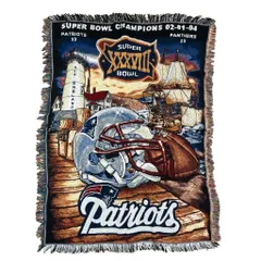 vintageラグ カーペット スポーツ USA製 NFL ペイトリオッツ757 レア】NFLペイトリオッツ2014年スーパーボウル ラグマットタペストリー