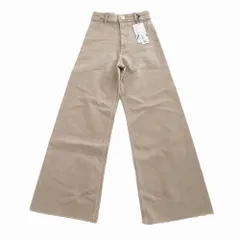 未使用品 ZARA ザラ ZW THE MARINE STRAIGHT JEANS ワイドデニムパンツ ジーンズ サイズXS レディース 【中古】