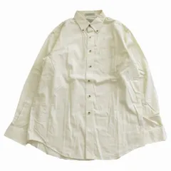 L.L.Bean エルエルビーン wrinkle resistant ワークシャツ ボタンダウン トップス 長袖 サイズM REG ライトベージュ メンズ 【中古】