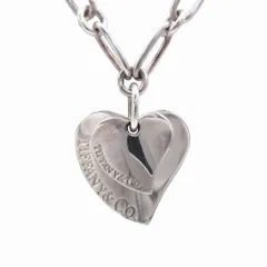 ティファニー TIFFANY&Co.  ダブルハート チェーン ネックレス シルバー925 レディース 【中古】 /TNT