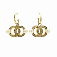 CHANEL シャネル ヴィンテージ 02A パール ココマーク ピアス アクセサリー ゴールド 両耳 レディース 【中古】 /TNT