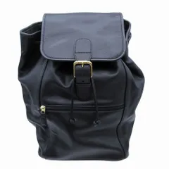 美品 COACH コーチ オールドコーチ ヴィンテージ レザー リュック バッグ ブラック ゴールド金具 00529 メンズ レディース 【中古】