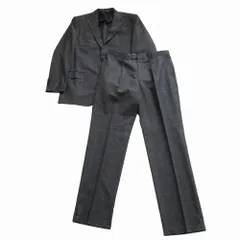 Ermenegildo Zegna エルメネジルドゼニア チェック柄 スーツセットアップ グレー2B 1タック サイズA7 XL メンズ 【中古】