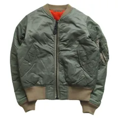 AVIREX アヴィレックス フライトジャケット リバーシブル MA-1 ナイロン サイズS カーキグリーン 6232027 レディース 【中古】