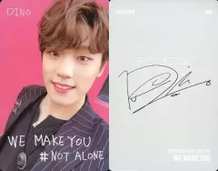 【中古】コレクションカード(男性) SEVENTEEN/DINO(ディノ)/「#NOT ALONE」・裏面グレー/CD「JAPAN 1ST MINI ALBUM WE MAKE YOU」(通常盤)特典フォトカード