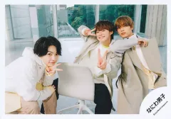 【中古】生写真(STARTO) なにわ男子/西畑大吾・高橋恭平・大橋和也/横型・膝上/シングル「I Wish」MV＆ジャケ写オフショット/公式生写真