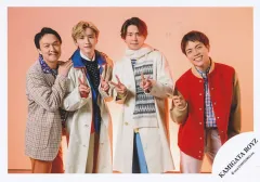 【中古】生写真(STARTO) KAMIGATA BOYZ/丸山隆平・重岡大毅・小瀧望・道枝駿佑/横型・膝上/KAMIGATA BOYZ シングル「無責任でええじゃないかLOVE」MVオフショット/公式生写真