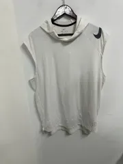 アラビアヴィンテージ NIKE ドライフィット 白 ノースリーブ フードTシャツ 105