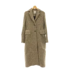 ザラ ZARA チェック ロングコート チェスター S ベージュ /AT ■OS