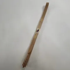 【美品】 帯締め 優品 フォーマル 金糸 薄茶色 正絹 和装小物  【中古】