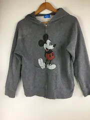 Tokyo Disney Resort ミッキーマウス 耳付きジップアップパーカー グレー M 3042202512200029
