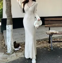 ニット WHO ロング ONE PIECE