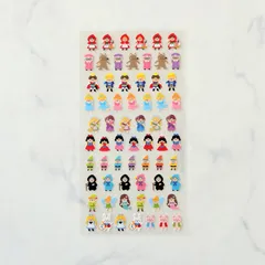ちょこっとシール おとぎ話 昔話 お姫様 シール帳 シールノート シールブック シール交換に セリア キャンドゥ ワッツ ダイソー