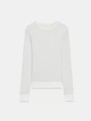 新品) ZARA ザラ ダブル コントラスト Tシャツ グレー / レイヤード Tシャツ