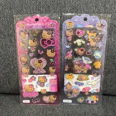 サンリオ ドロップジェリーシール 2枚セット 正規品 日焼けキティ ハローキティ シナモロール マイメロディ ポムポムプリン クロミ ぷっくり 立体 シール