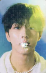 【中古】コレクションカード(男性) [ホロ仕様]：ENHYPEN/ジョンウォン(JUNGWON)/裏面水色/CD「ORANGE BLOOD(ENGENE ver.)」ENHYPEN Weverse Shop JAPAN特典ホログラム入りフォトカード