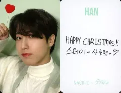 【中古】コレクションカード(男性) Stray Kids/HAN(ハン)/裏面印刷メッセージ入り/「NACIFIC×Stray Kids」シカプレミアムセット購入特典フォトカード