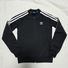 身長140 adidas 3本線 ブラック トラックジャージ