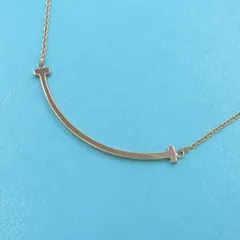 ティファニー Tスマイルネックレス/スモール  【無料ギフトラッピング】【Aランク】【中古】