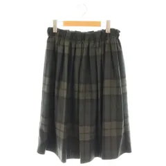 オニール オブ ダブリン O'NEIL OF DUBLIN aranciato別注 ウール ブレンド タックスカート フレアスカート チェック柄 I44 グレー マルチカラー /ES ■OS