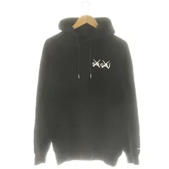 激レア】sacai × KAWS パーカー 1(M相当) 黒 フェルトロゴ コラボ
