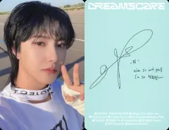 【中古】コレクションカード(男性) NCT DREAM/ロンジュン(Renjun)/裏面水色・印刷サイン・メッセージ入り/CD「DREAMSCAPE」(SMini Ver.)封入フォトカード