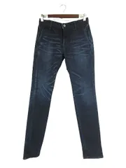 ファクトタム FACTOTUM パンツ デニム スキニー ブリーチオーバーダイ 綿混 インディゴ size28