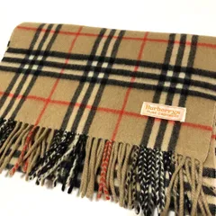 一度使用★Burberrys  ノバチェックマフラー　カシミヤ　バーバリー