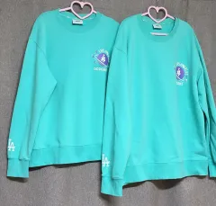 MLB LAドジャース ミント色 スウェット 2枚 xs/xl まとめ売り